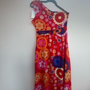 Floral One-Shoulder Midi Dress‎ - NWT